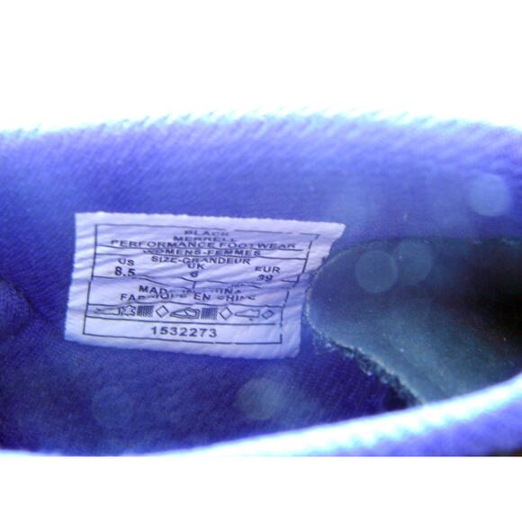 Merrell All Out Soar Running Shoe Womens 8.5 Mesh Black Purple Athletic Trail - Picture 4 of 8